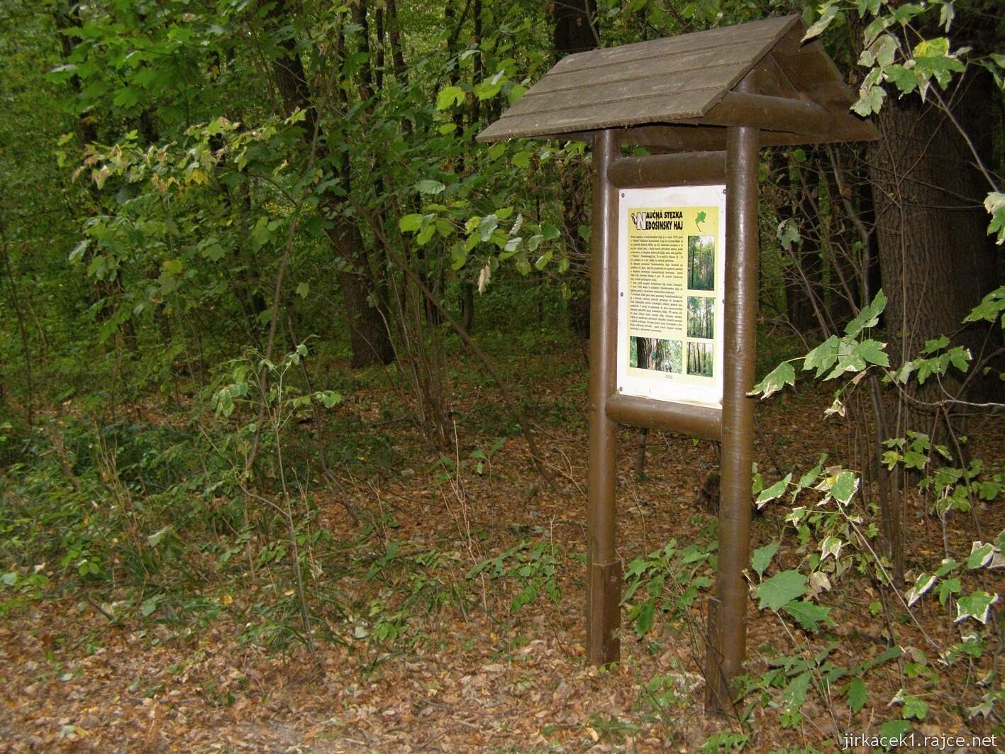 Nedošín - naučná stezka Nedošínský háj