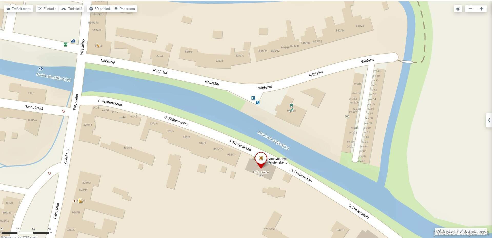 Litovel - Vila Gustava Frištenského - mapy.cz
