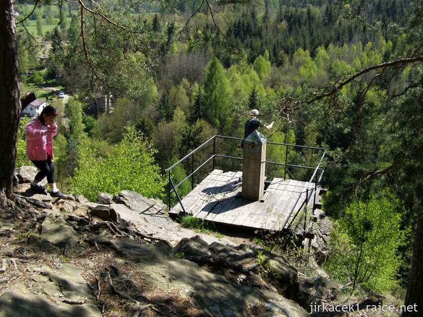 Kružberk - vyhlídka na Hlavní skále